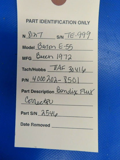 Beech Baron E 55 Bendix Gyro Flux / Compass Corrector 4000202-8501 (0120-24)