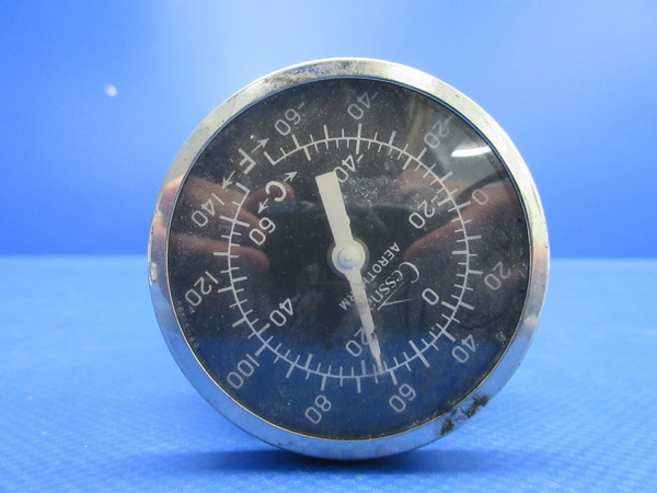 Cessna Outside Air Temperature Gauge with Outlet Tube P/N S1322-1 (0324-1081)