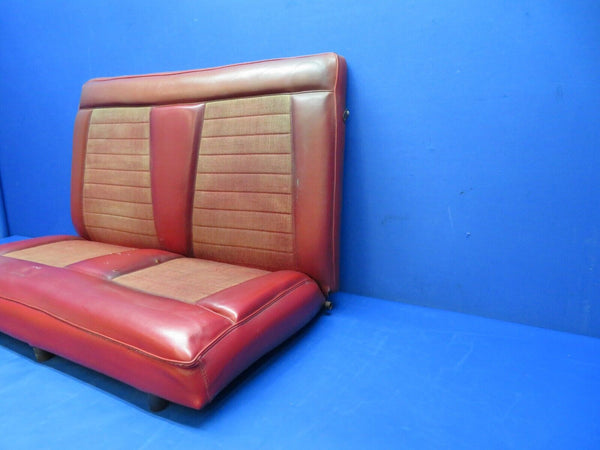 Piper PA-28R-180 Rear Seat Assy Red Vinyl P/N 65700-06 (1123-399)