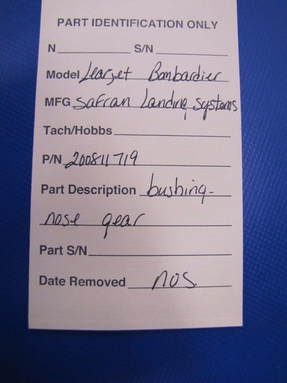 Learjet Bombardier Nose Gear Bushing P/N 200811719 NOS (0417-66)
