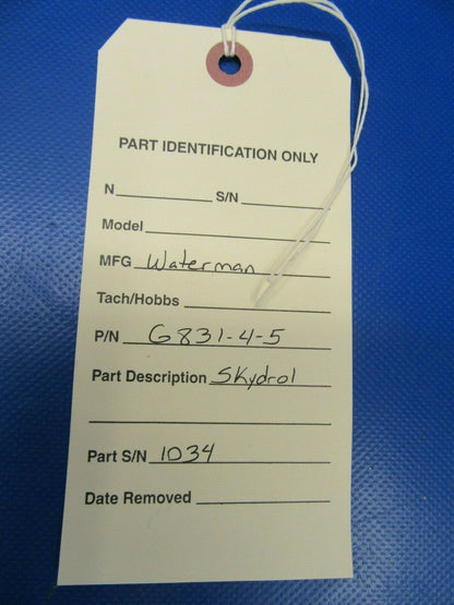Waterman Hydraulic Fuse P/N G831-4-5 (0419-401)