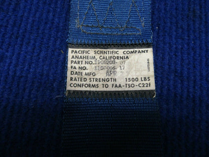 Beech F35 Seat Belts, Pilot, Co-Pilot & Rear Seat P/N 1108202-17 (1121-409)