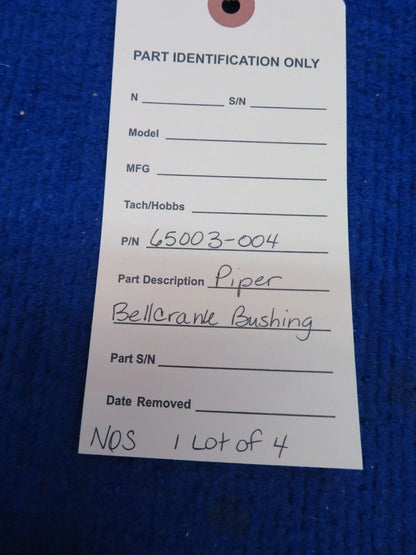 Piper Bellcrank Bushing P/N 65003-004 LOT OF 4 NOS (0622-381)
