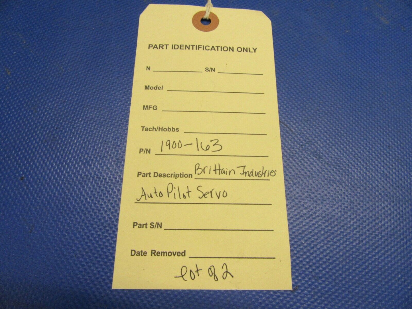 Brittain Industries Autopilot Servo P/N 1900-163 LOT OF 2 (0921-396)