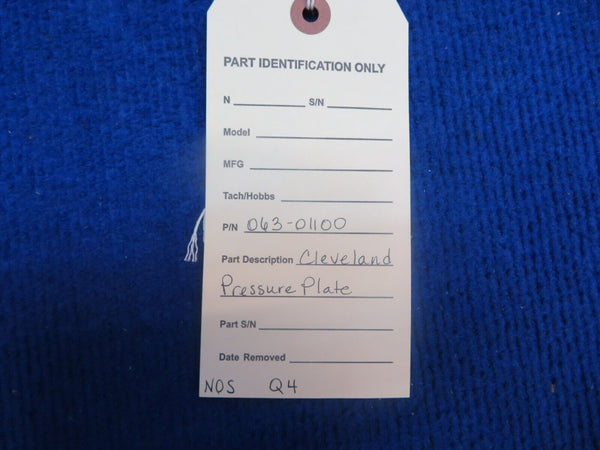 Cleveland Pressure Plate P/N 063-01100 NOS (0922-556)