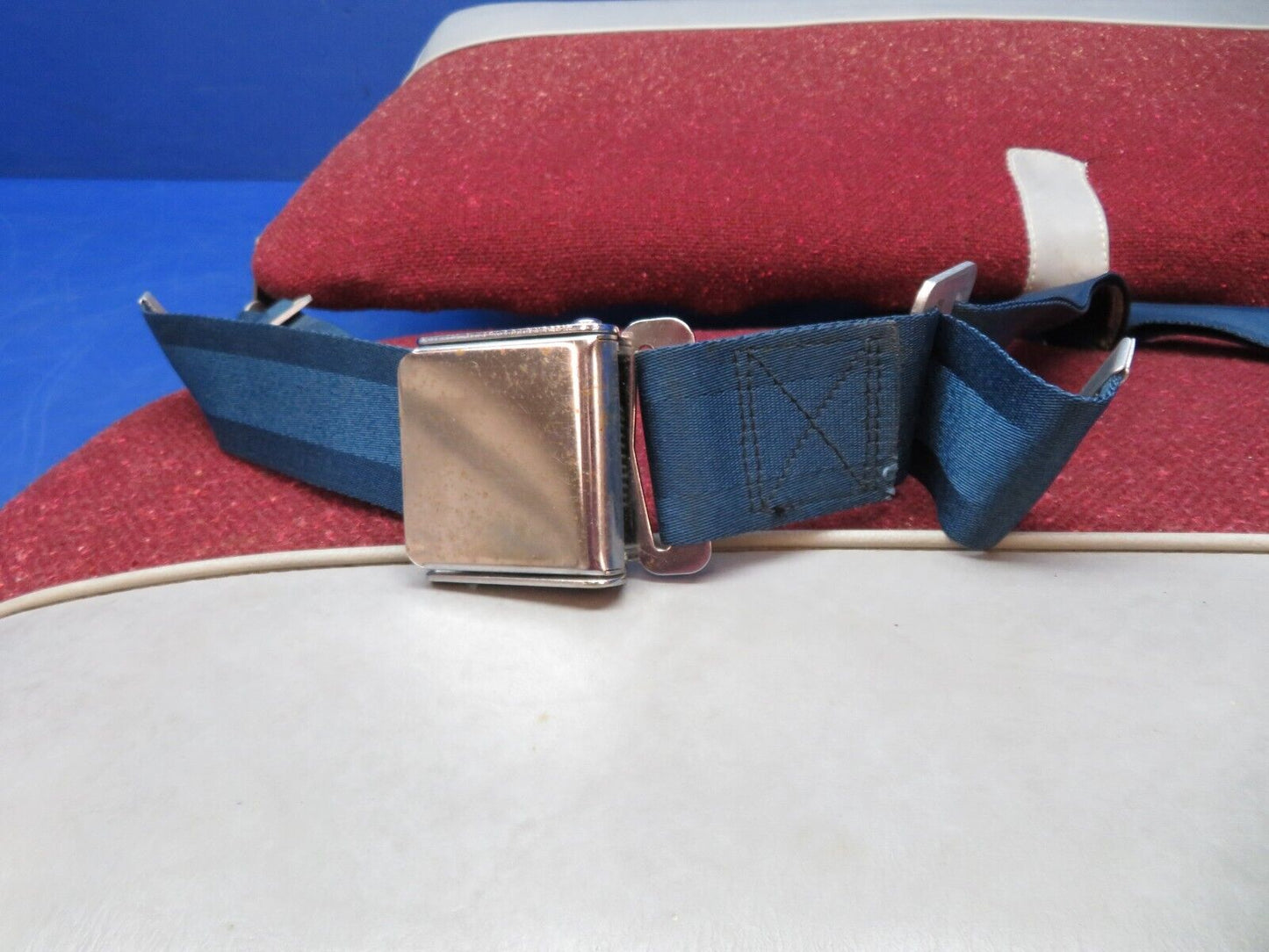 Early Cessna 172 Rear Bench Seat Assy w/ Seat belts P/N 0500103-74 (0823-459)