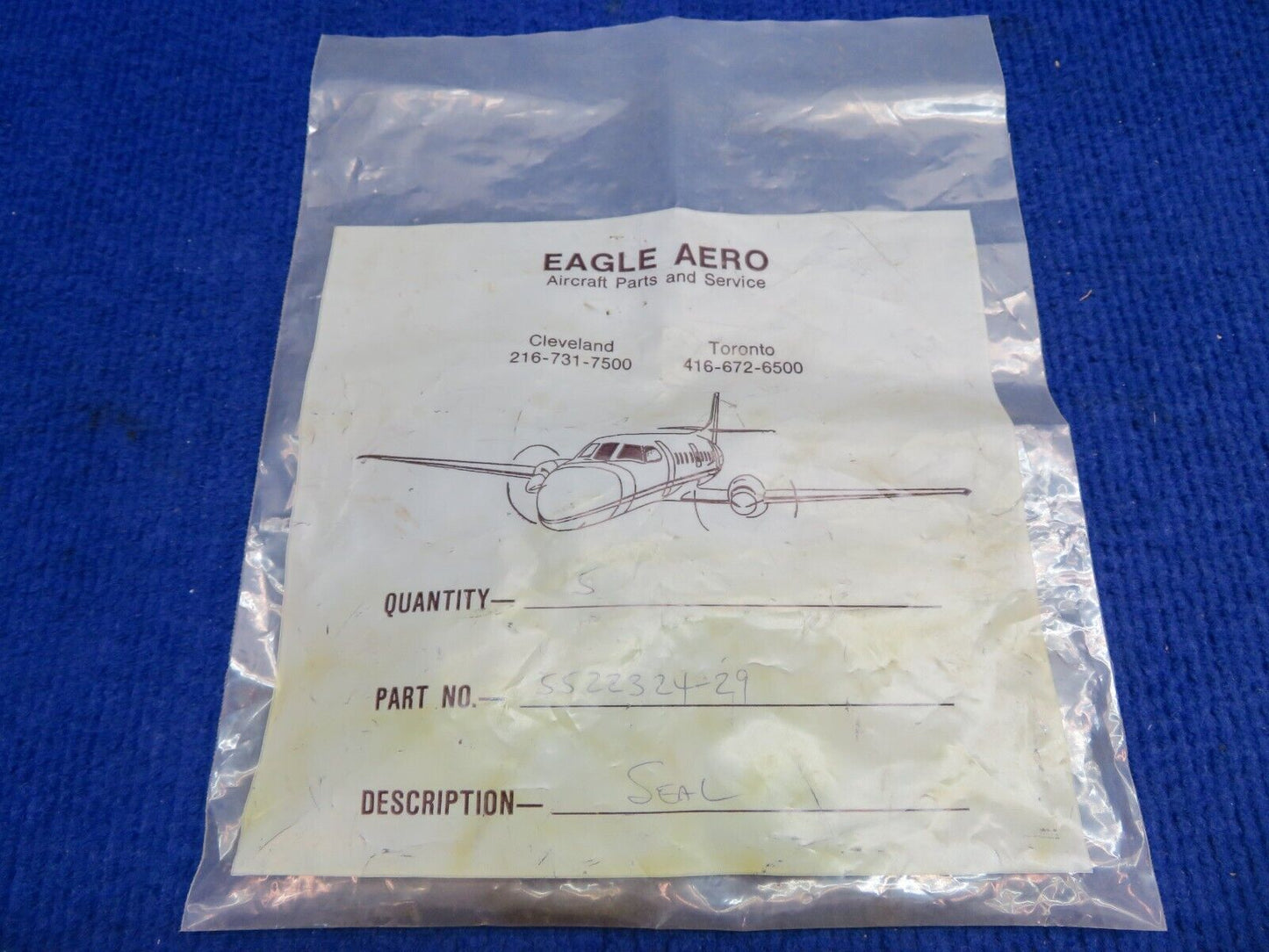 Cessna Seal P/N 5522324-29 NOS (0622-28)