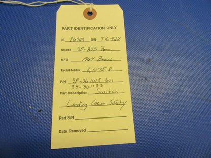 Beech Baron 95-B55 Switch Landing Gear Safety 95-361015-601, 35-361133 (1121-372