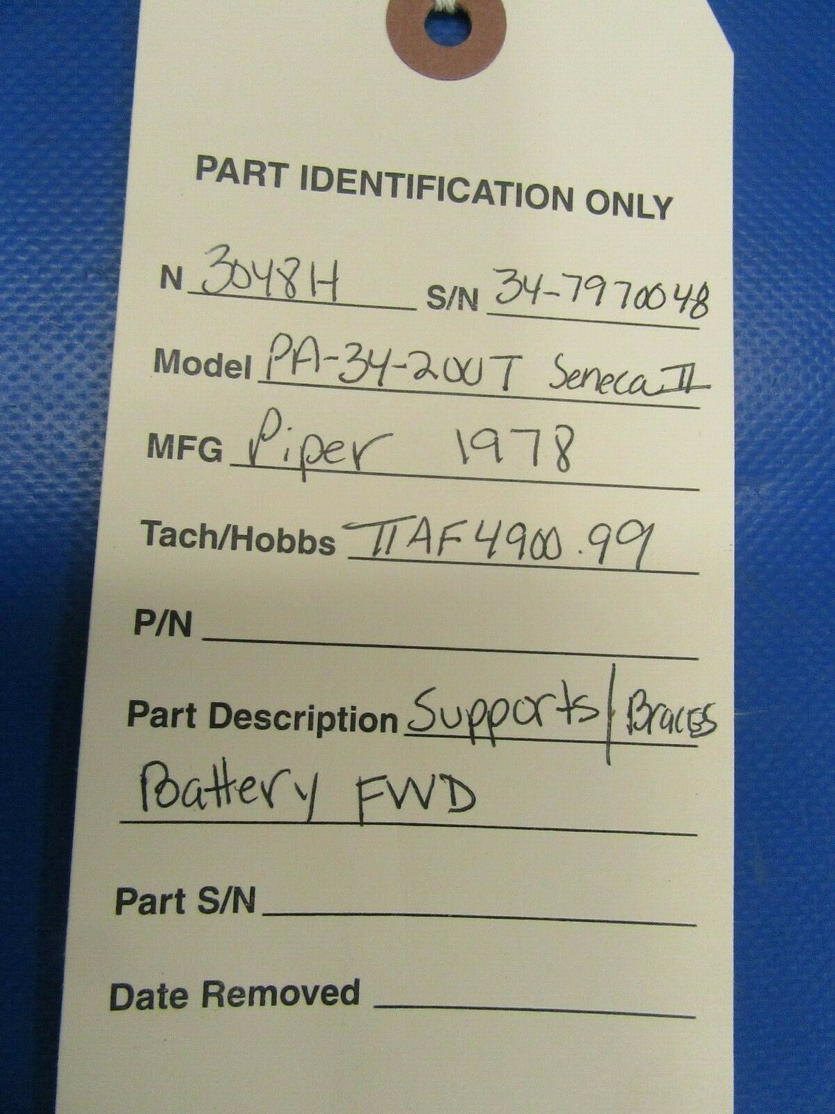 Piper PA-34-200T Seneca II Supports / Brackets Battery FWD (1219-63)