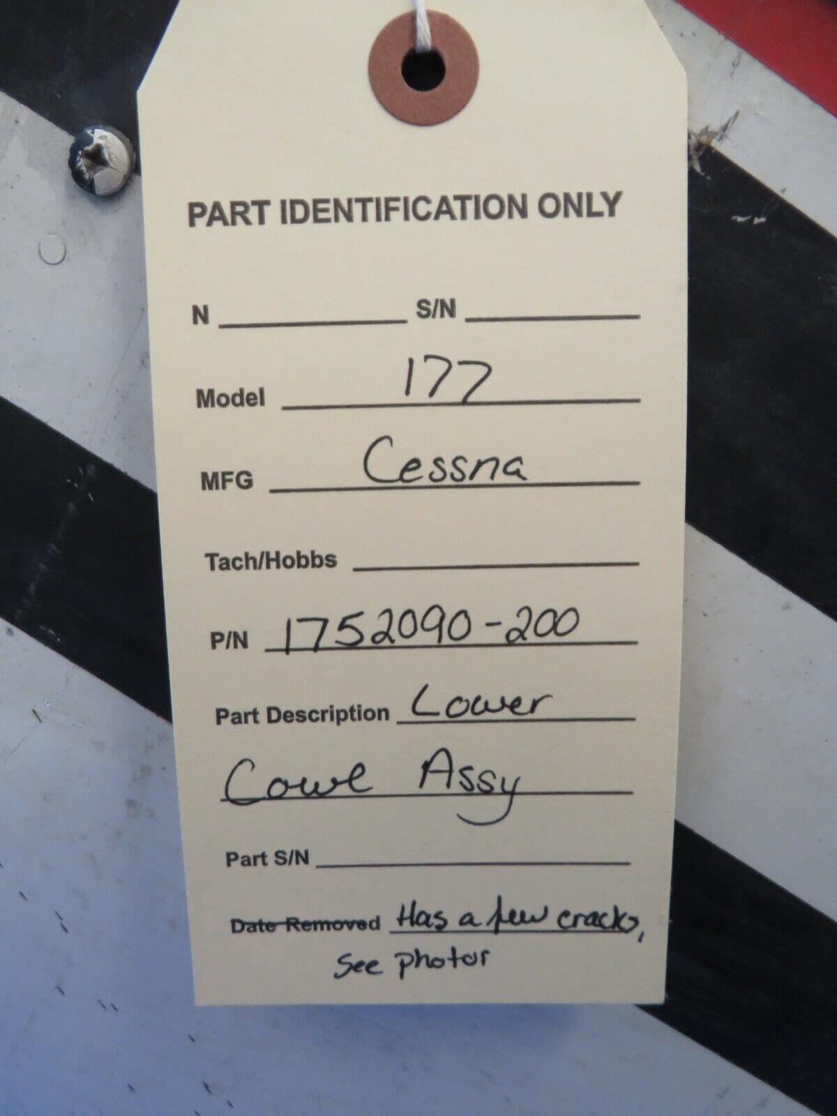 Cessna Cardinal 177 Lower Cowl Assembly w/ Cowl Flaps P/N 1752090-200 (1123-247)