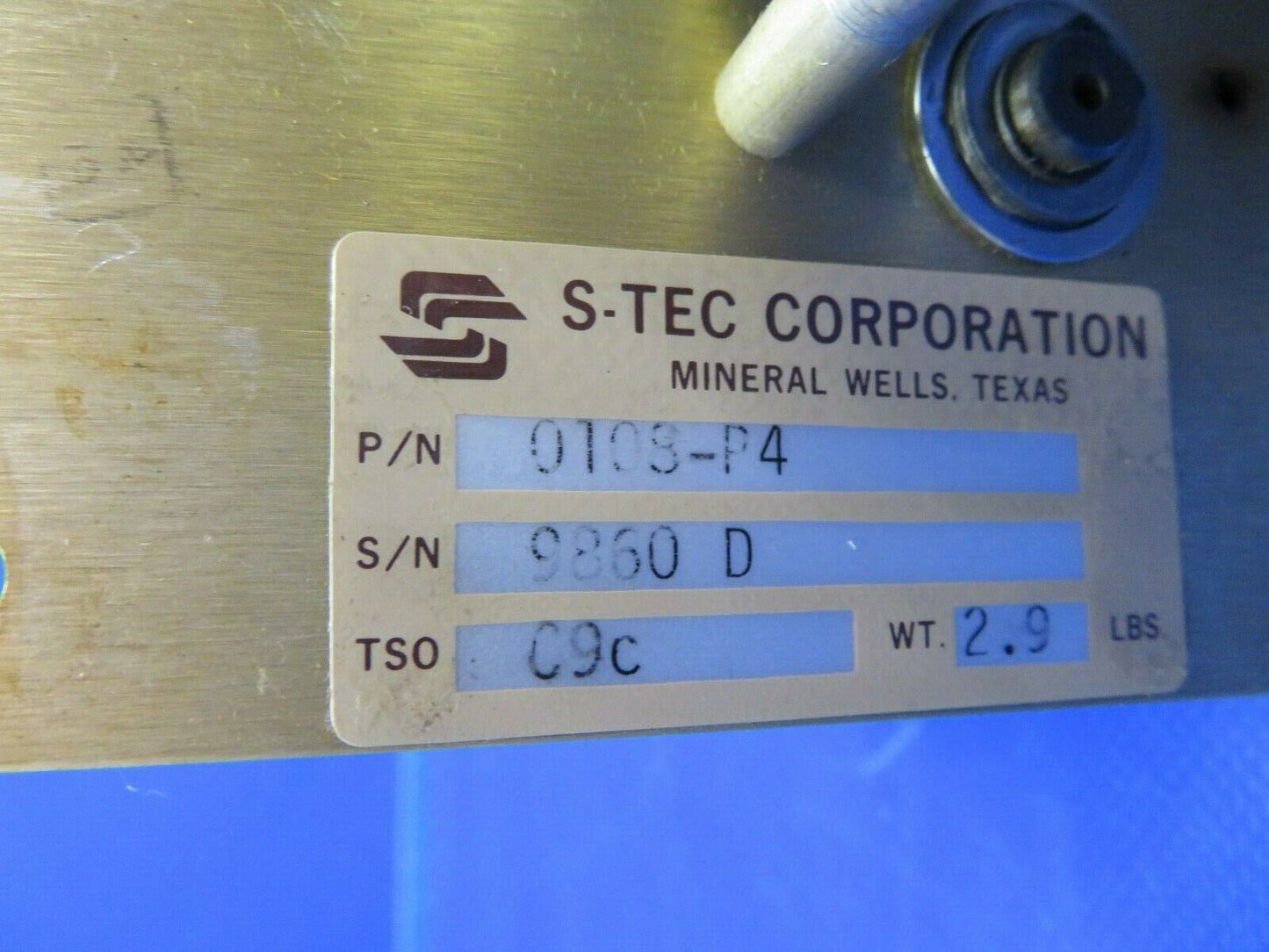 S-TEC Autopilot Pitch Servo P/N 0108-P4 FOR PARTS / CORE (0620-506)