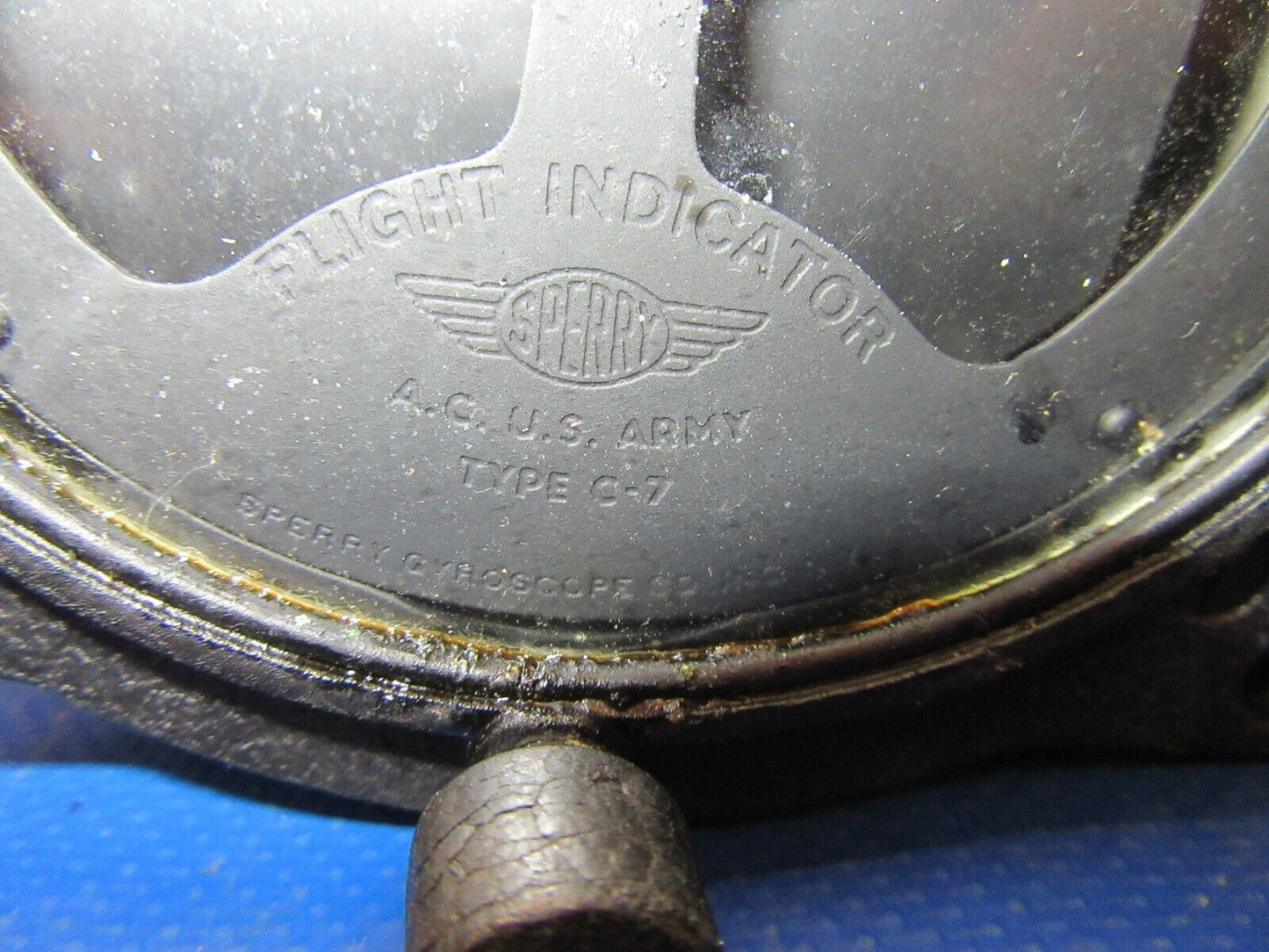 Vintage Airplane Sperry C-7 Flight Indicator Gyro Horizon / Man Cave! (1021-224)