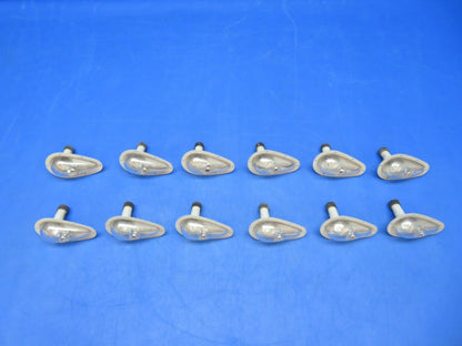 Grimes Aviation Upward Light 13v AN3097-1 Cracked Lenses LOT OF 12 (0923-552)