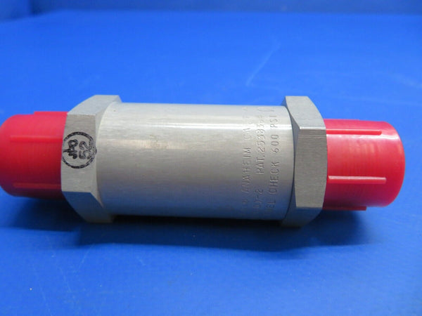 Fuel Check Valve 600 PSI P/N 869A-10TT(030)-2 NOS (1022-572)