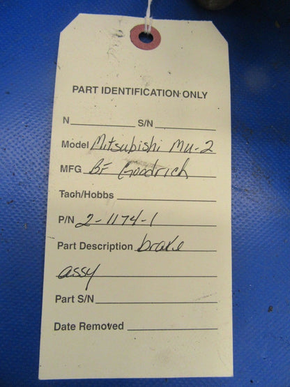 B.F. Goodrich Mitsubishi MU-2 Brake Assy P/N 2-1174-1 (0518-202)