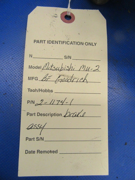 B.F. Goodrich Mitsubishi MU-2 Brake Assy P/N 2-1174-1 (0518-202)