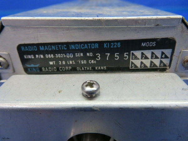 King KI 226 Radio Magnetic Indicator 066-3021-00 (0320-460)