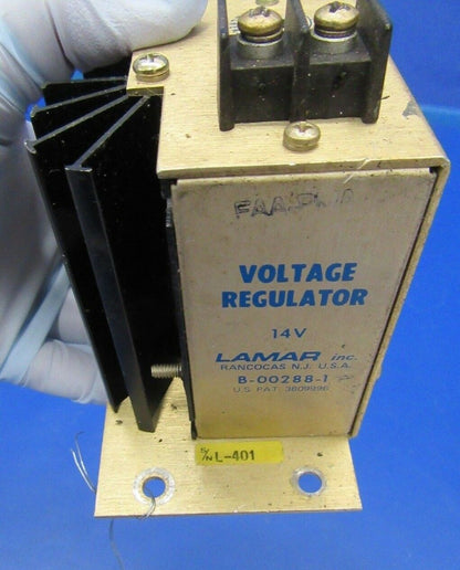 Lamar Voltage Regulator 14V P/N B-00288-1 w/ 8130 (0618-152)
