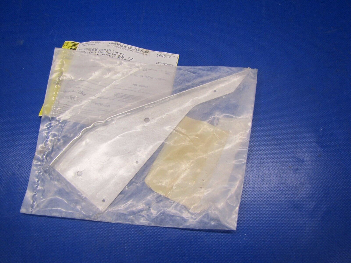 Cessna 172 Doubler RH LWR Cowl P/N 0552151-2 NOS (5017-14)