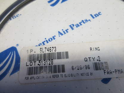 Continental Piston Ring P/N SL74673 LOT OF 2 NOS  (0324- 1004)