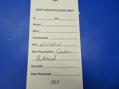 Cessna Bulkhead P/N 1211113-2 NOS (0821-719)