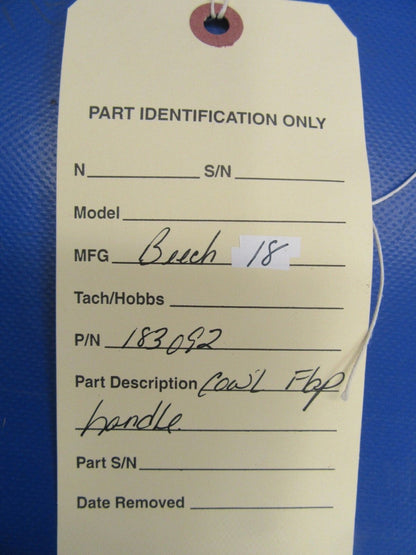 Beech 18 Cowl Flap Handle P/N 183092 (0918-187)