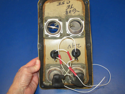 Beech D55 Baron Overhead Panel w Lights, Air Vents P/N 96-550013-608 (0717-21)