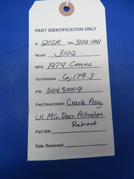 Cessna 310 / 310Q Crank LH MG Door Actuator Retract P/N 5045001-9 (0823-775)