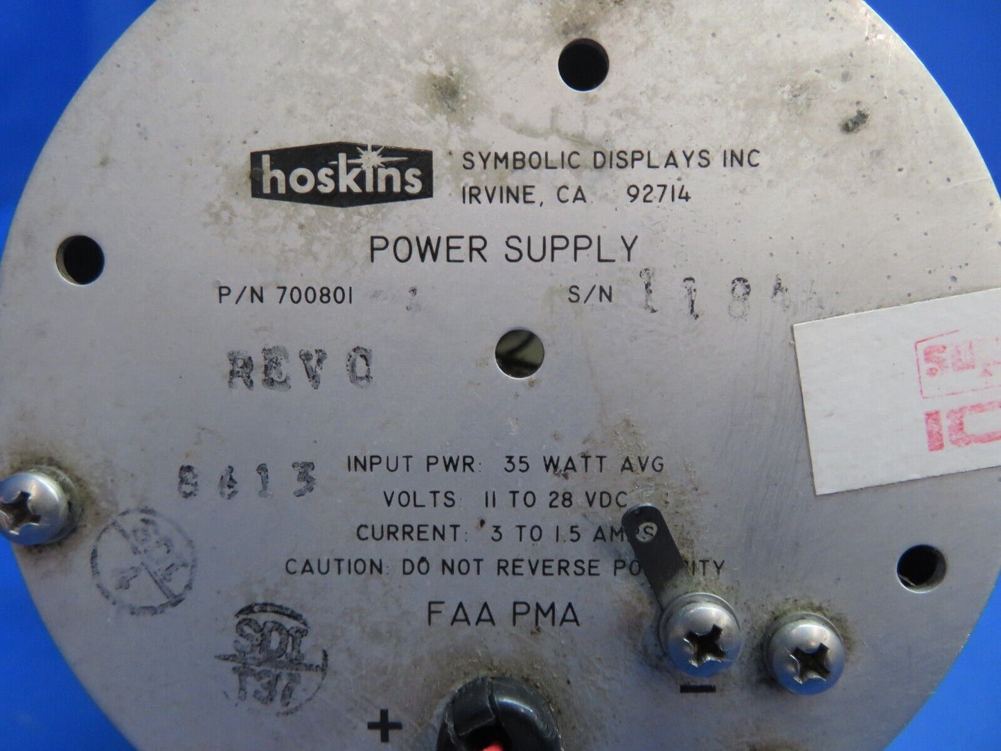 Cessna 150 / 150K Hoskins Beacon Light 11-28V P/N 700801 CORE (0223-560)