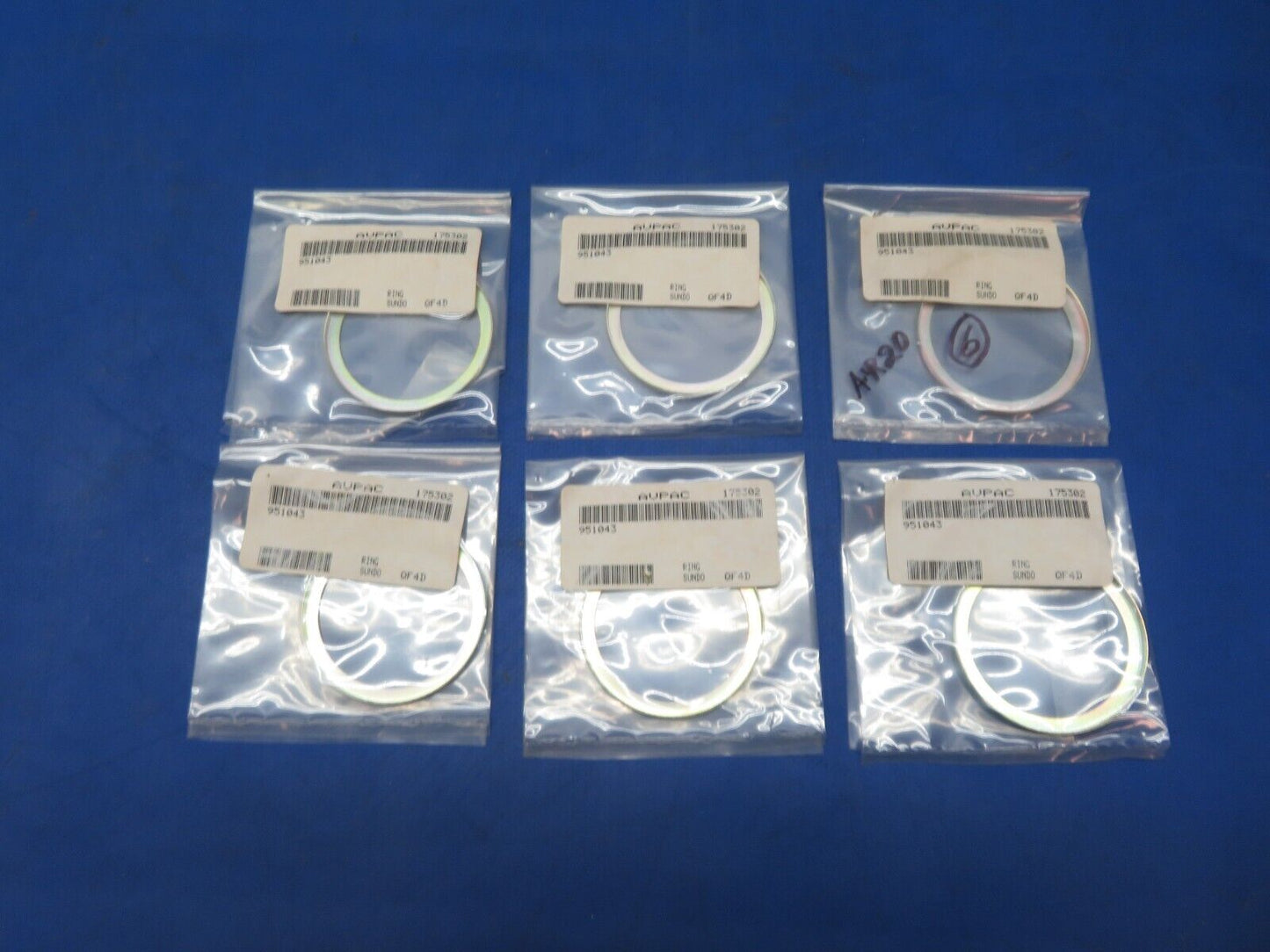 Goodyear Bearing Closure Ring P/N 951043 LOT OF 6 NOS (1023-194)