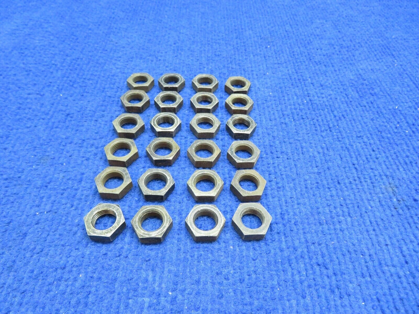 AN Fitting Steel Nut P/N AN924-6 LOT OF 24 NOS (0722-475)
