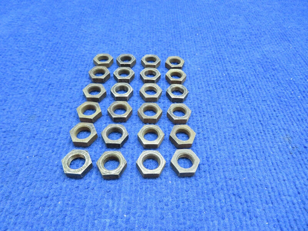 AN Fitting Steel Nut P/N AN924-6 LOT OF 24 NOS (0722-475)