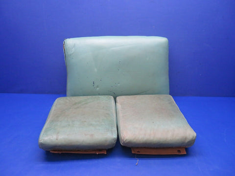 Cessna 140 Seat Assy P/N 0411735, 0411793 Green Vinyl (0224-1419)