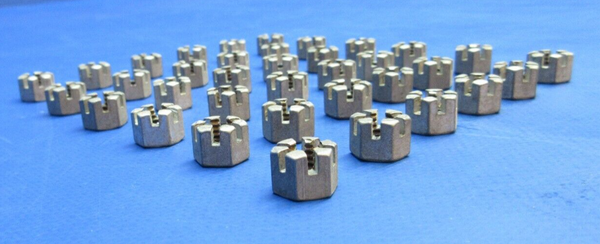 Lycoming Hex Slotted Nut P/N STD-1420 LOT OF 36 NOS (1023-1061)