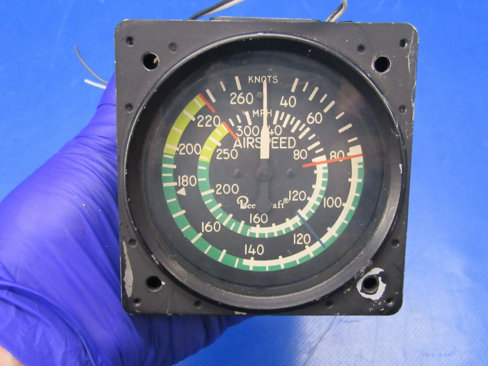 Beech Baron 58P Edo-Aire Airspeed Indicator P/N 102-380002-31 (0218-176)