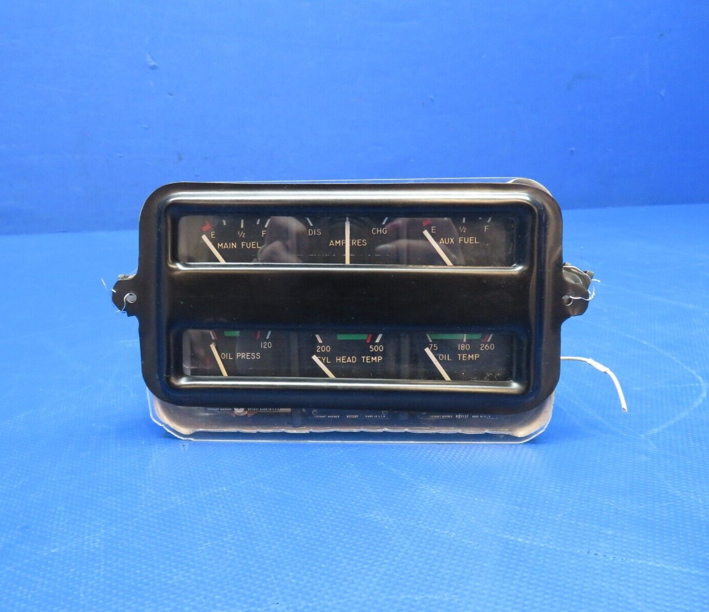Bellanca 17-30A Stewart Warner Cluster Gauge P/N 436405 w/ WARRANTY (0224-1511)