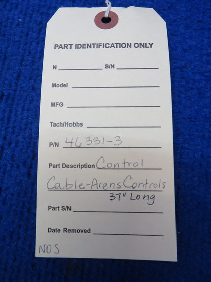 Control Cable - Arens Control P/N 46331-3 NOS 37" Long (0922-318)