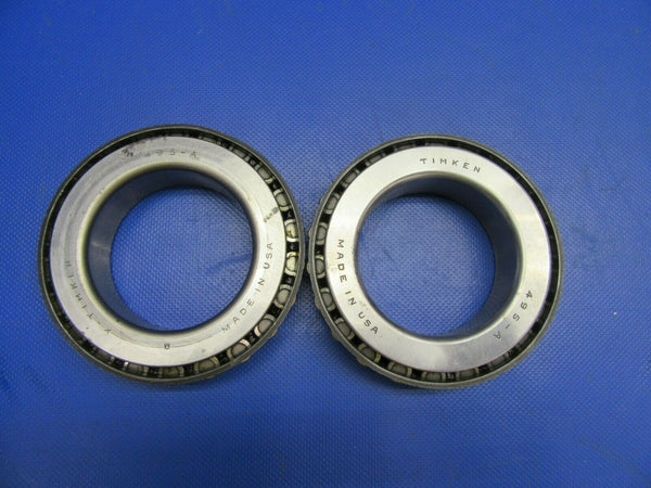 Timken Tapered & Bower Bearings P/N 495A LOT OF 2 (0821-526)