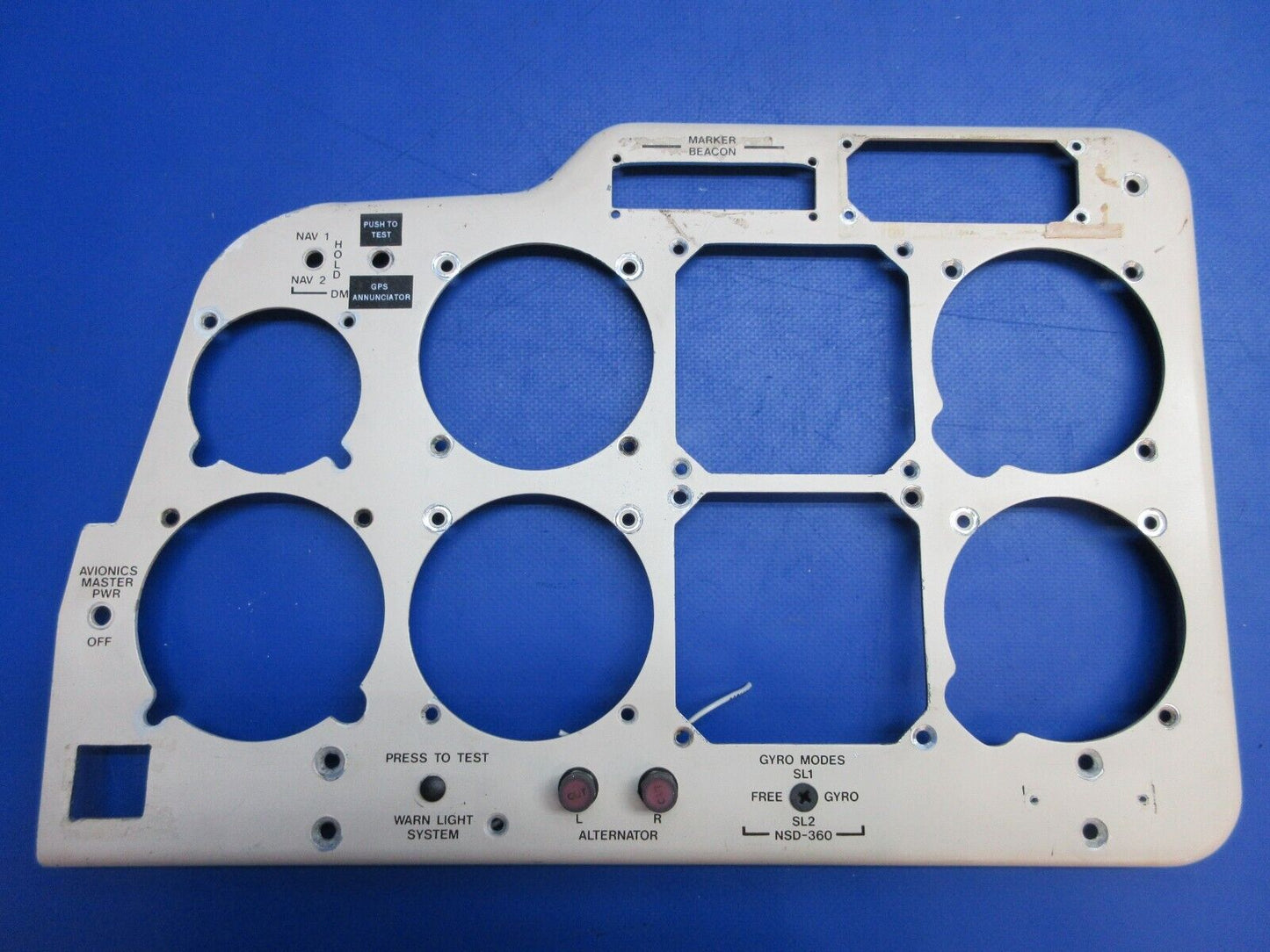 Beech 95-B55 Instrument Panel Assy P/N 96-324123-13, 58-970000-39 (0623-745)