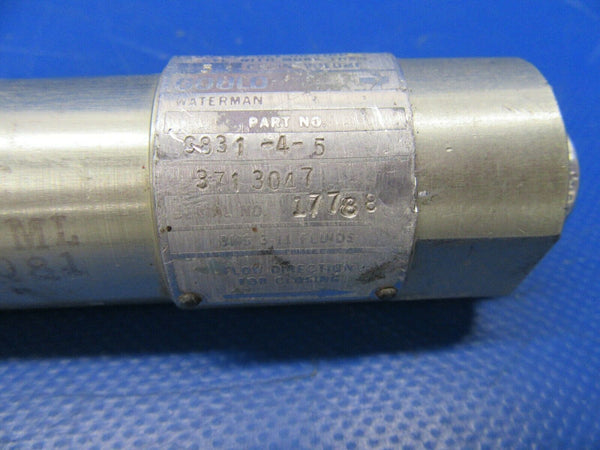 Waterman Hydraulic Fuse P/N G831-4-5 (0419-403)