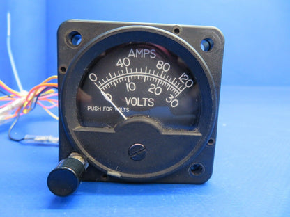 Piper Aerostar 602P B&D Instruments Voltammeter P/N 0302-009 (1022-600)