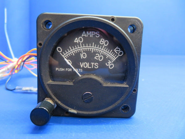 Piper Aerostar 602P B&D Instruments Voltammeter P/N 0302-009 (1022-600)