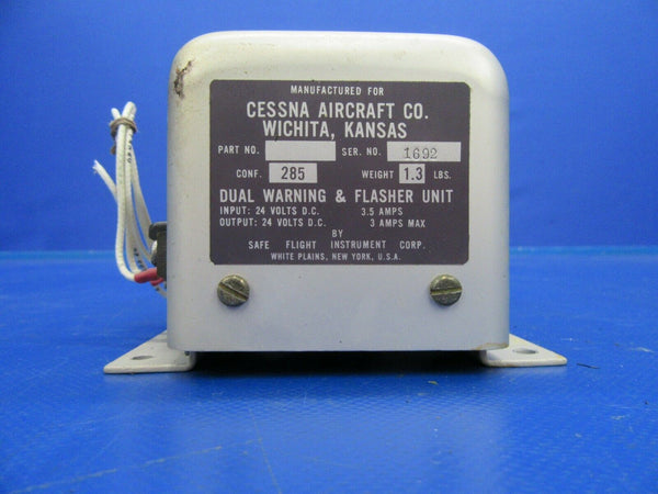 Cessna T310Q Safe Flight Dual Warning Horn & Flasher Unit P/N 285 (0519-479)