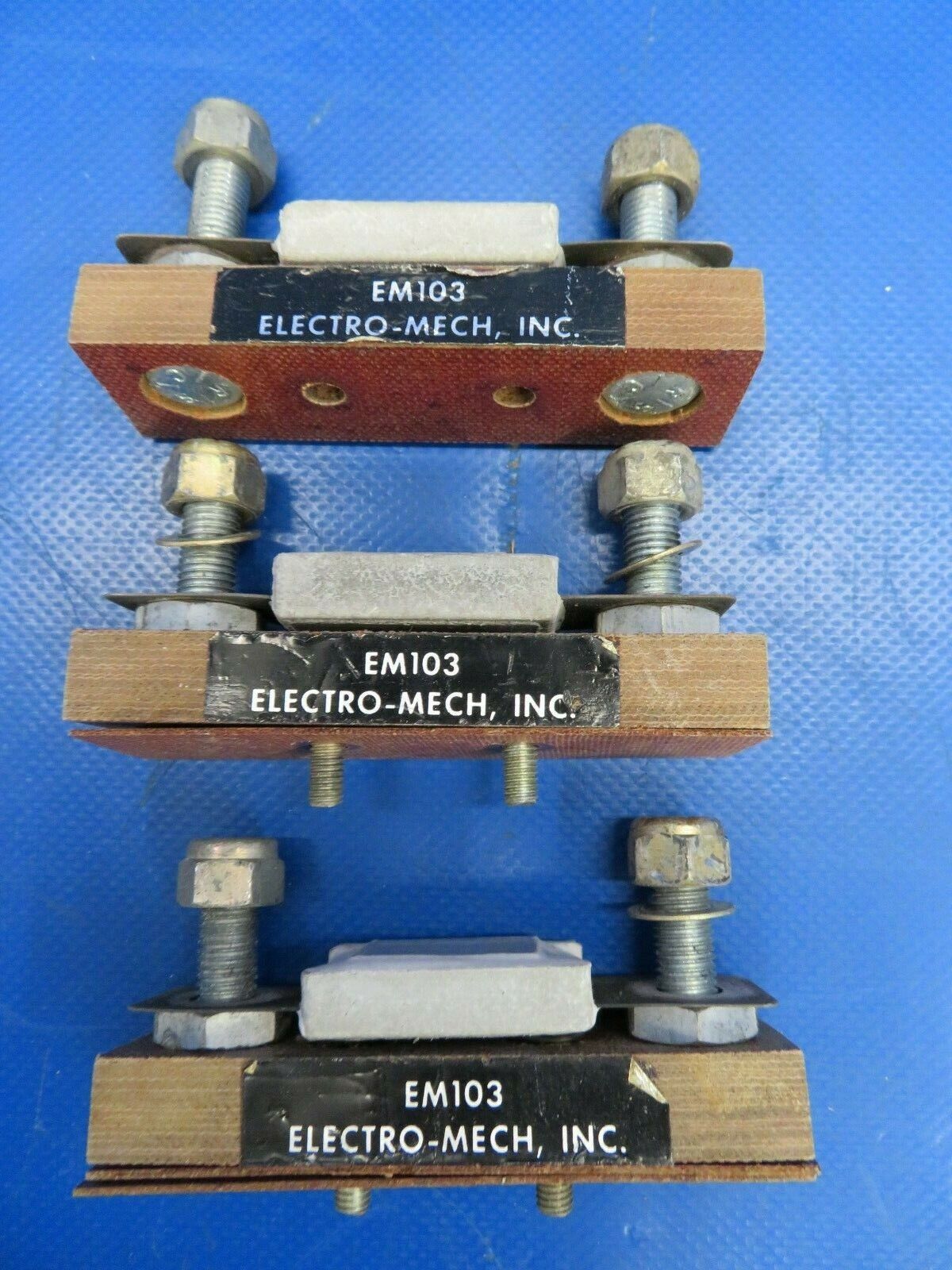 Electro-Mech Block Current Limiter Firewall EM103 LOT OF 3 (0120-37)