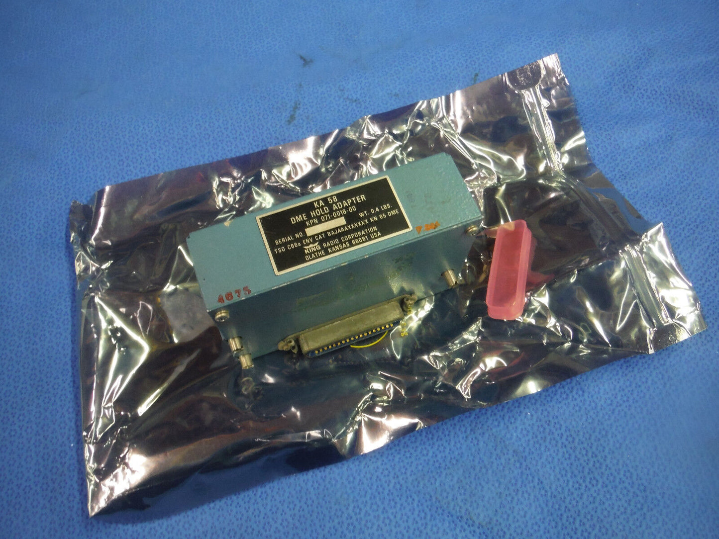 King KA-58 DME Hold Adapter P/N 071-0016-00  (1015-259)