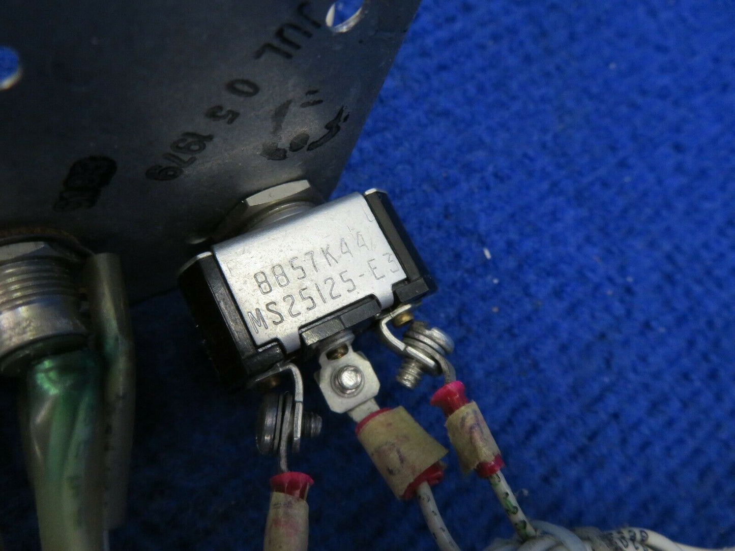 Beech 58 Baron Landing Gear Switch w Plate & Lights P/N 8857K44 (0322-559)