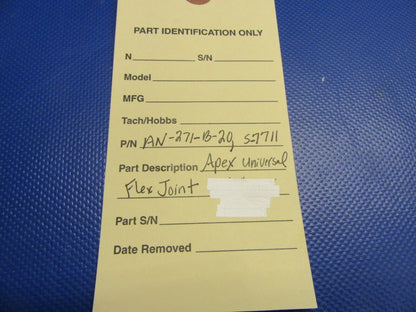 Apex Universal Flex Joint P/N AN-271-B-20, S-7711 (1121-397)