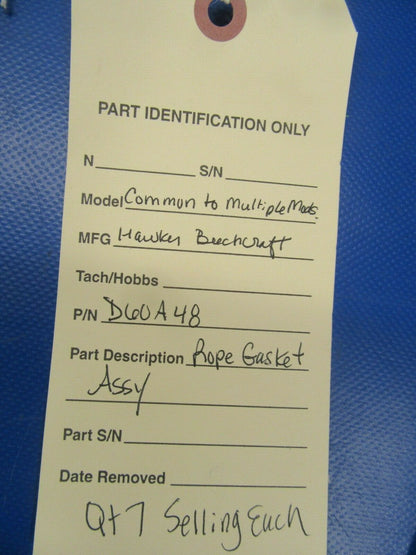 Hartzell Rope Gasket Assy P/N D60A48 NOS (0419-238)