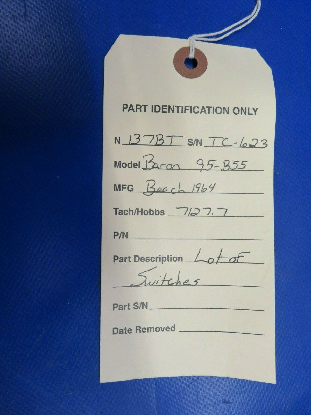 1964 Beech Baron 95-B55 Circuit Breakers 1 LOT (0320-156)