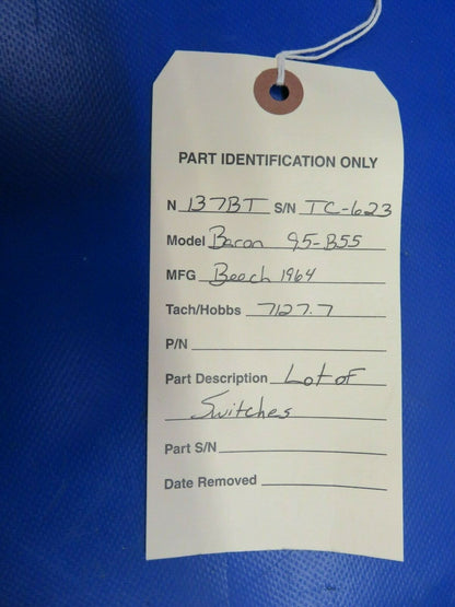 1964 Beech Baron 95-B55 Circuit Breakers 1 LOT (0320-156)